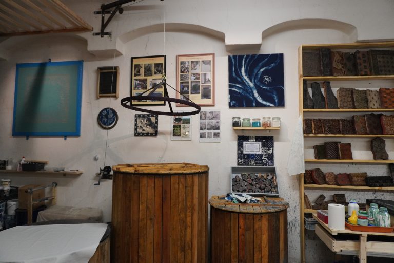 Modrotiskový ateliér.